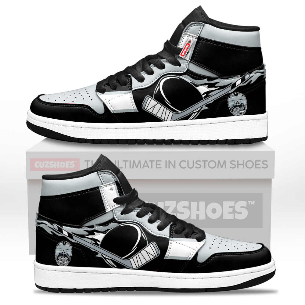 Los Angeles Hockey J1s Sneakers Personalized Your Team-Cuztomshoes