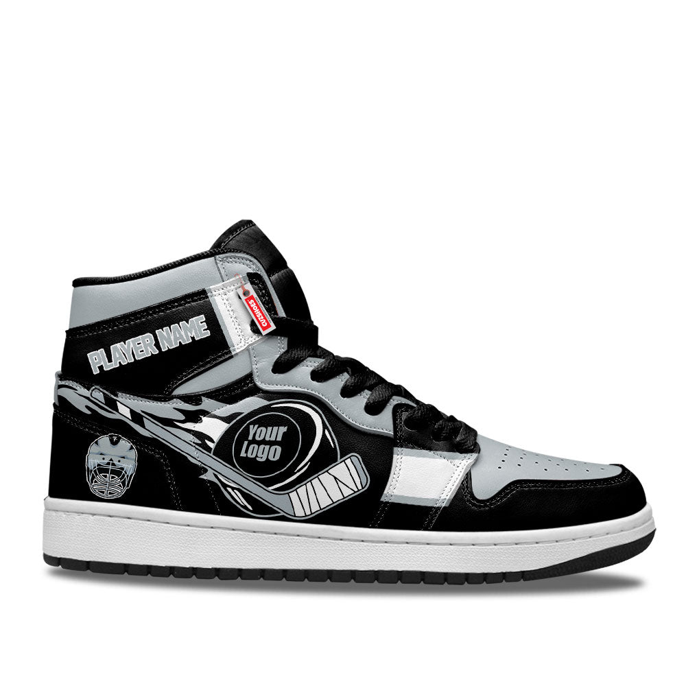Los Angeles Hockey J1s Sneakers Personalized Your Team-Cuztomshoes