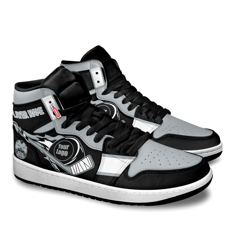 Los Angeles Hockey J1s Sneakers Personalized Your Teamcuztomshoes.com