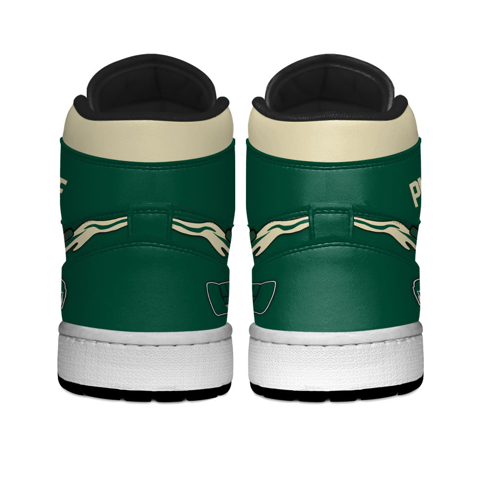 Minnesota Hockey J1s Sneakers Personalized Your Teamcuztomshoes.com