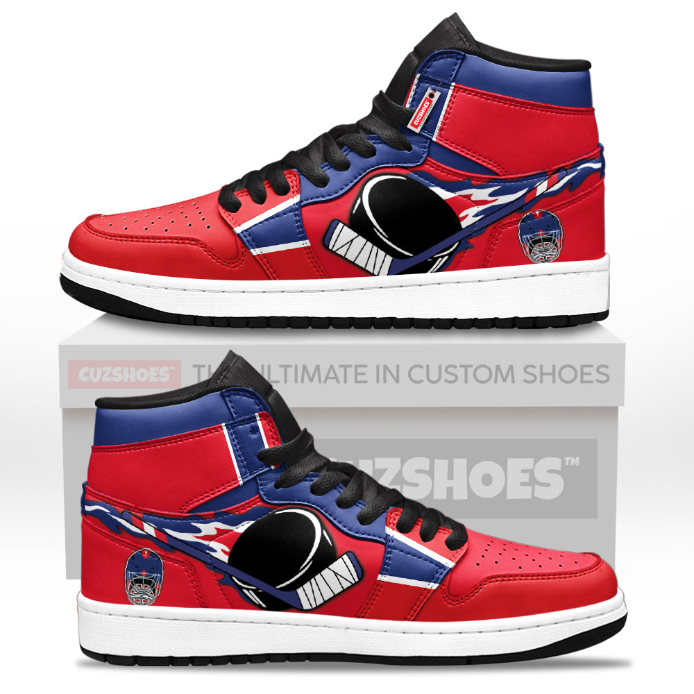 Montreal Hockey J1s Sneakers Personalized Your Team-Cuztomshoes