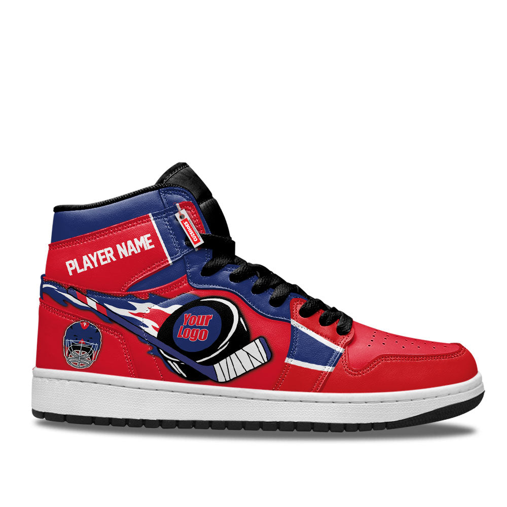 Montreal Hockey J1s Sneakers Personalized Your Team-Cuztomshoes