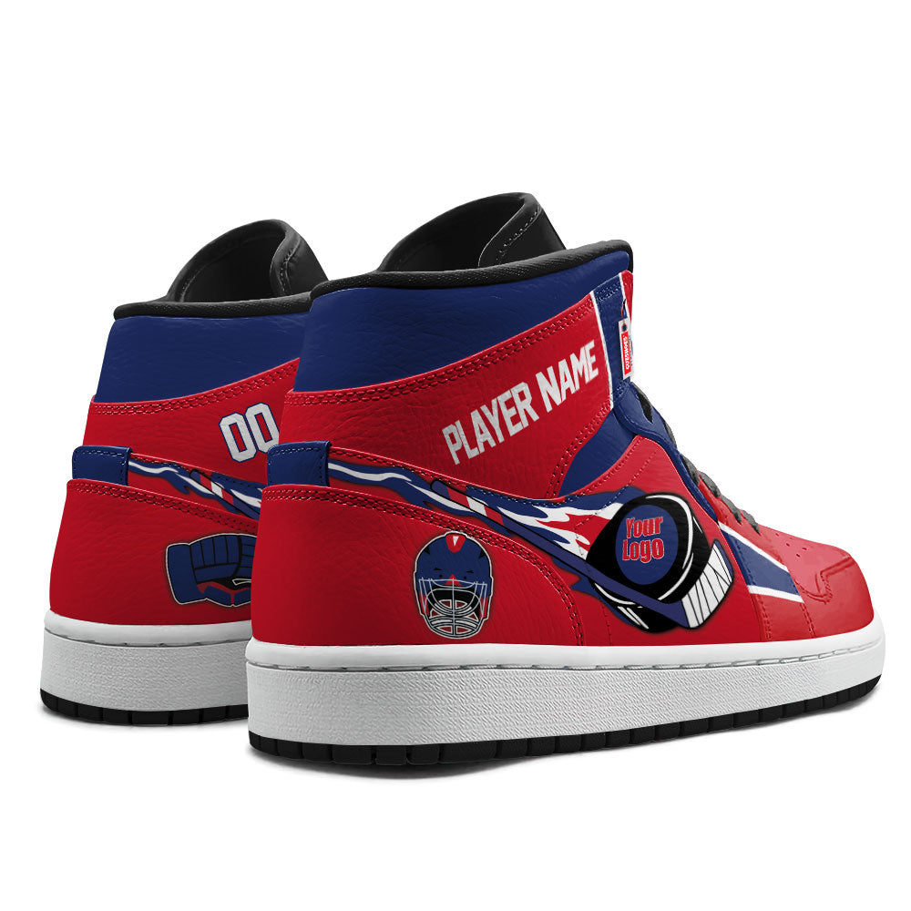 Montreal Hockey J1s Sneakers Personalized Your Teamcuztomshoes.com