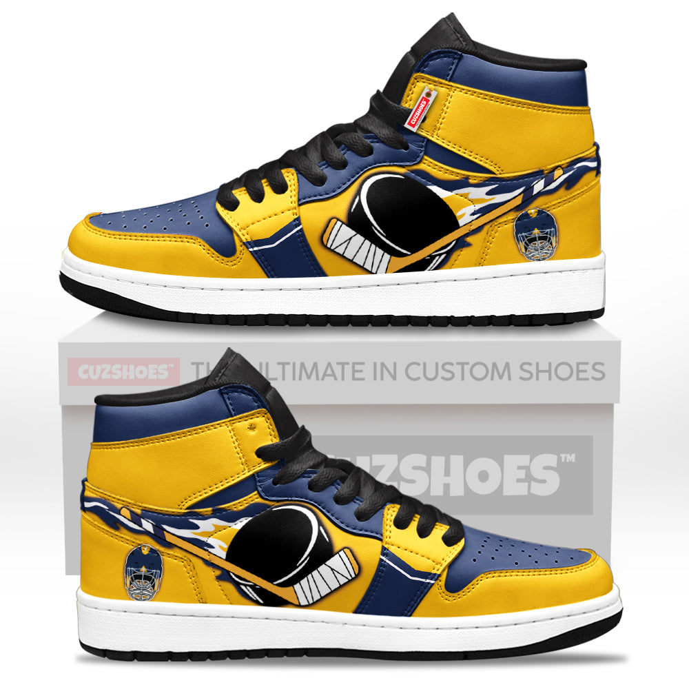 Nashville Hockey J1s Sneakers Personalized Your Team-Cuztomshoes
