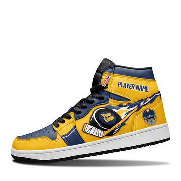 Nashville Hockey Leather Shoes Custom Your Team - Cuztomshoes.com
