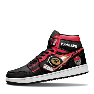 Ottawa Hockey Leather Shoes Custom Your Team - Cuztomshoes.com