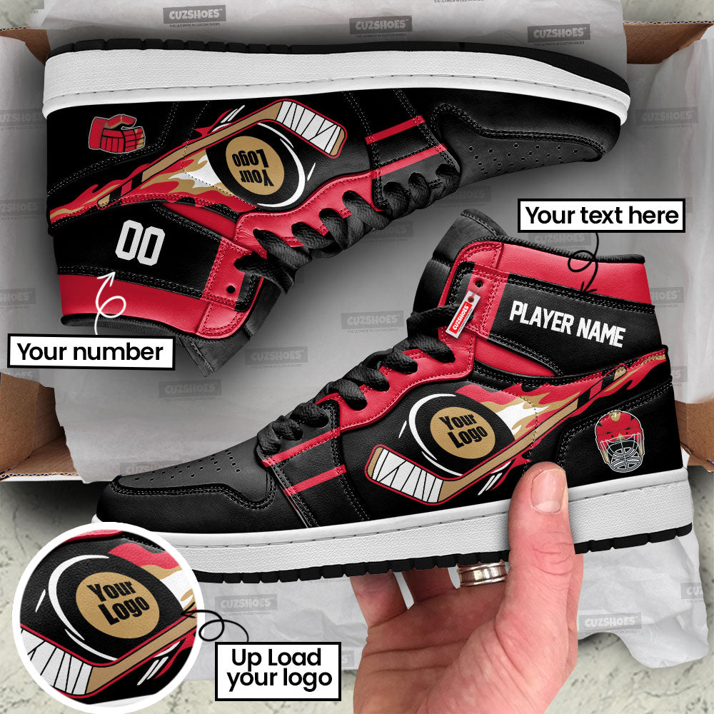 Ottawa Hockey J1s Sneakers Personalized Your Team-Cuztomshoes