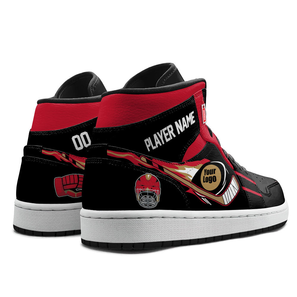 Ottawa Hockey J1s Sneakers Personalized Your Teamcuztomshoes.com
