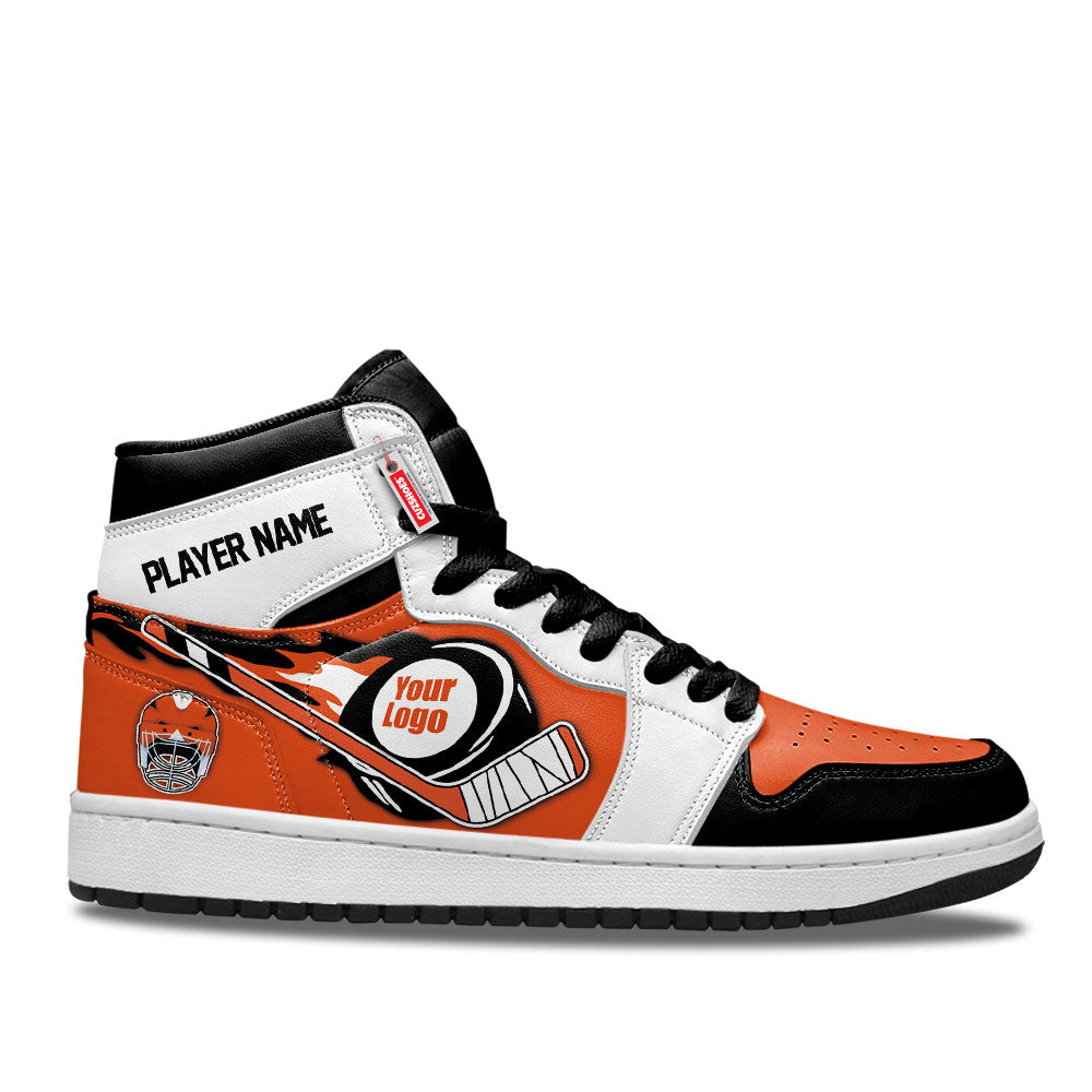 Philadelphia Hockey J1s Sneakers Personalized Your Team-Cuztomshoes