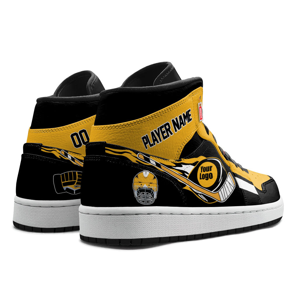 Pittsburgh Hockey J1s Sneakers Personalized Your Teamcuztomshoes.com