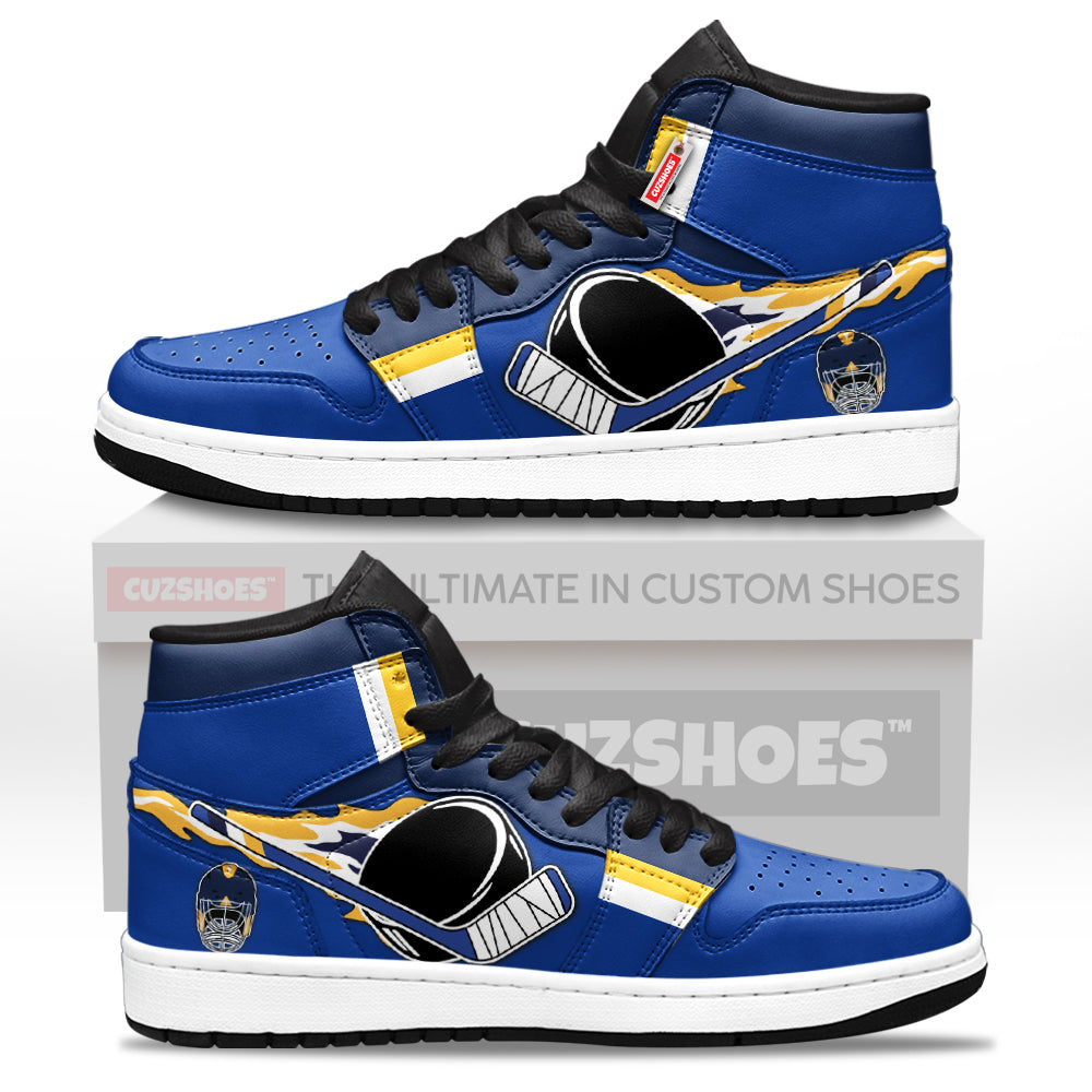 St. Louis Hockey J1s Sneakers Personalized Your Team-Cuztomshoes