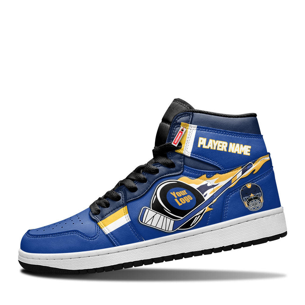 St. Louis Hockey J1s Sneakers Personalized Your Teamcuztomshoes.com
