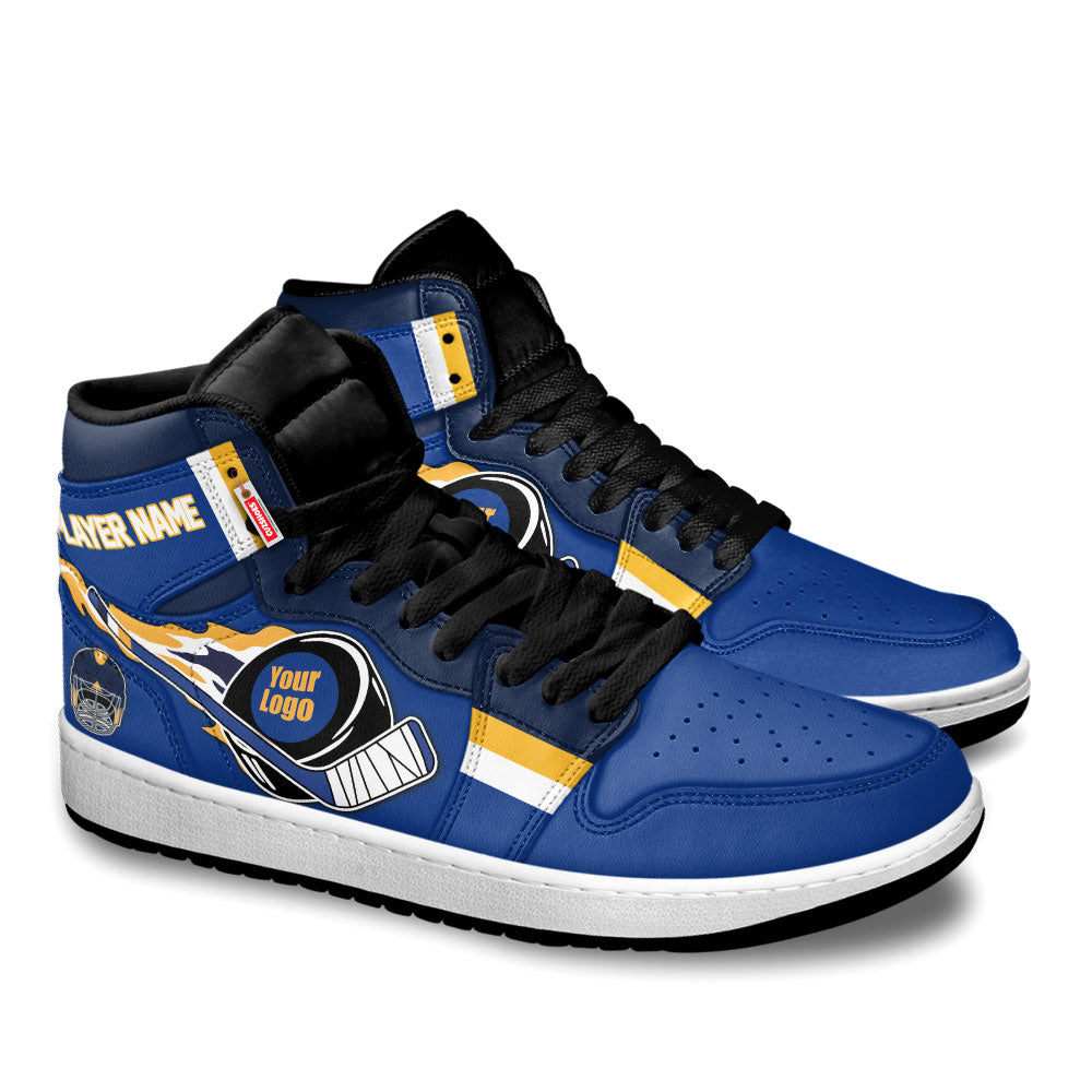St. Louis Hockey J1s Sneakers Personalized Your Teamcuztomshoes.com