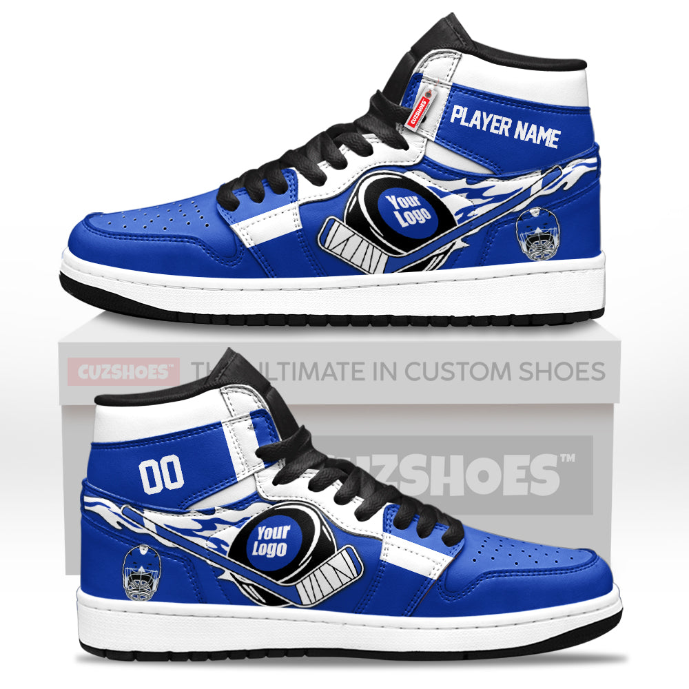 Tampa Bay Hockey J1s Sneakers Personalized Your Teamcuztomshoes.com