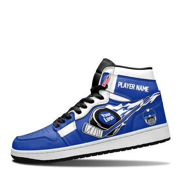 Tampa Bay Hockey Leather Shoes Custom Your Team - Cuztomshoes.com