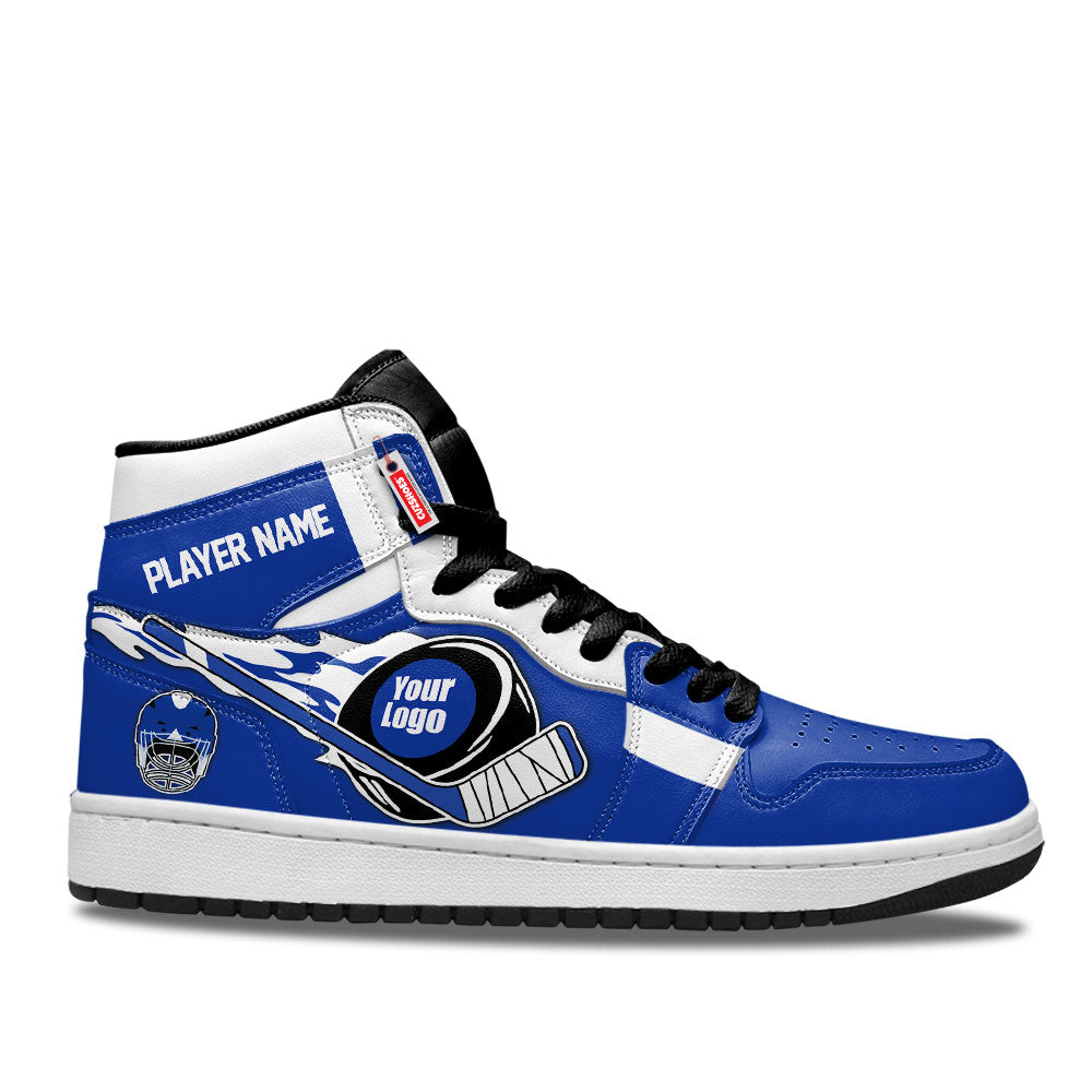 Tampa Bay Hockey J1s Sneakers Personalized Your Team-Cuztomshoes