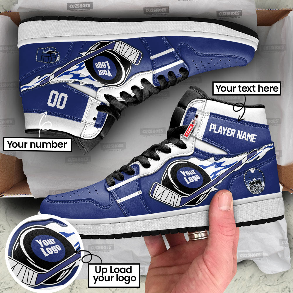 Toronto Hockey J1s Sneakers Personalized Your Team-Cuztomshoes