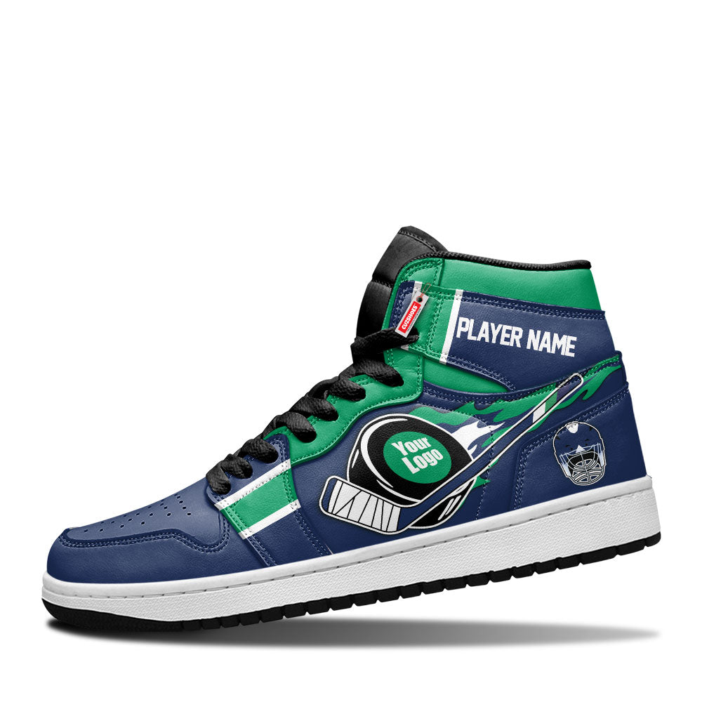 Vancouver Hockey J1s Sneakers Personalized Your Teamcuztomshoes.com