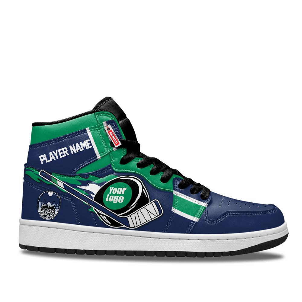Vancouver Hockey J1s Sneakers Personalized Your Team-Cuztomshoes