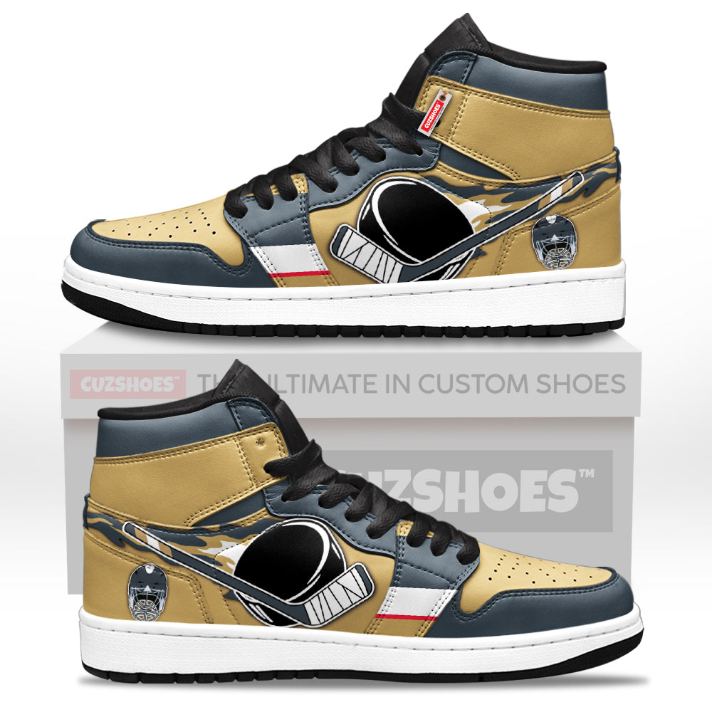 Vegas Hockey J1s Sneakers Personalized Your Team-Cuztomshoes