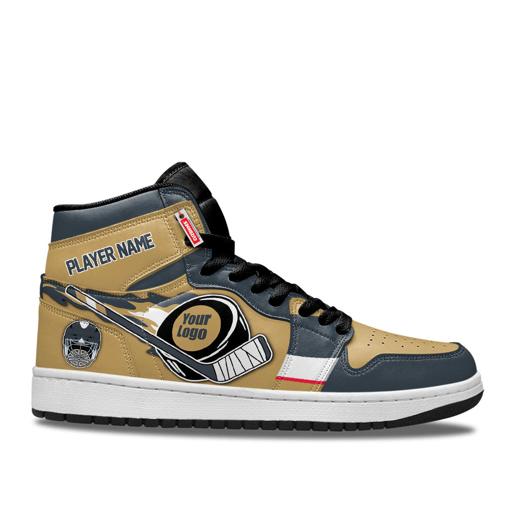 Vegas Hockey J1s Sneakers Personalized Your Team-Cuztomshoes