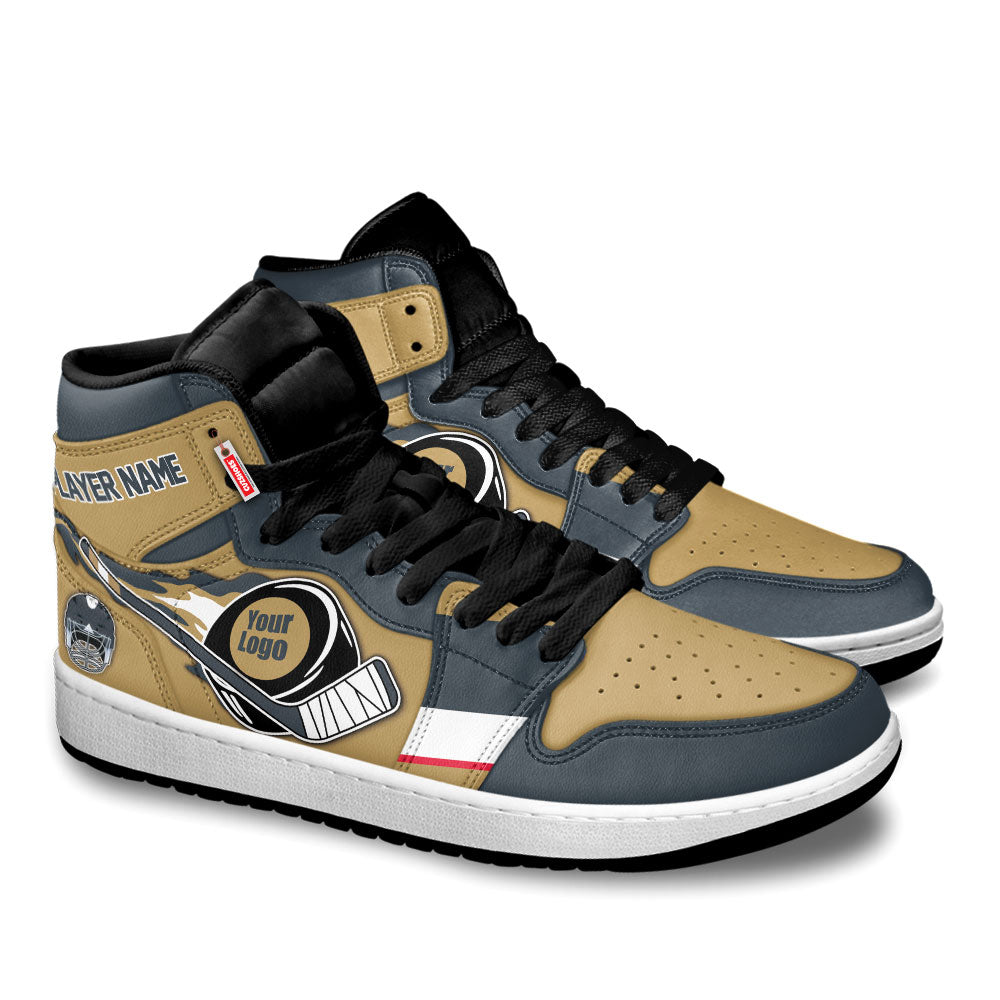 Vegas Hockey J1s Sneakers Personalized Your Teamcuztomshoes.com