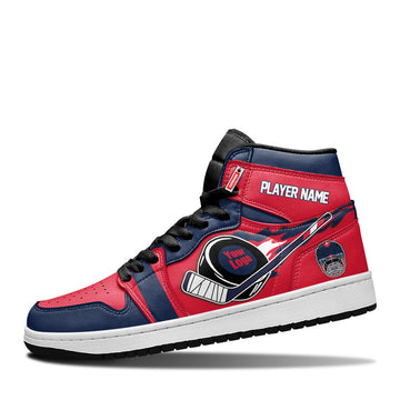 Washington Hockey Leather Shoes Custom Your Team - Cuztomshoes.com