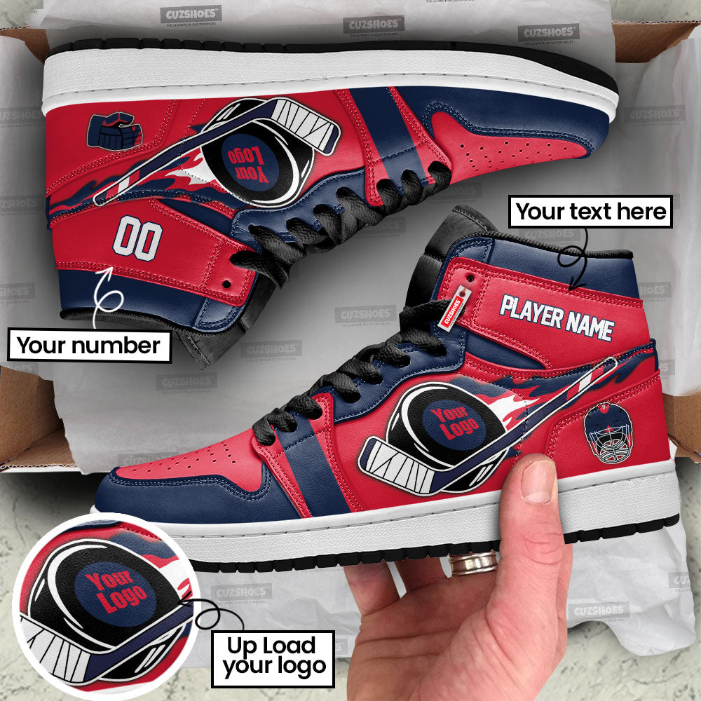 Washington Hockey J1s Sneakers Personalized Your Team-Cuztomshoes