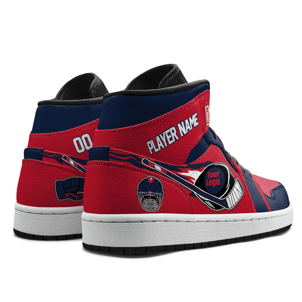 Washington Hockey J1s Sneakers Personalized Your Teamcuztomshoes.com