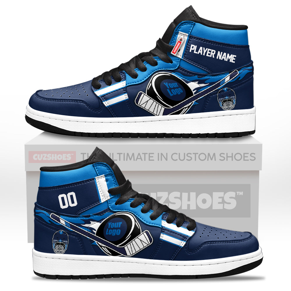 Winnipeg Hockey J1s Sneakers Personalized Your Teamcuztomshoes.com