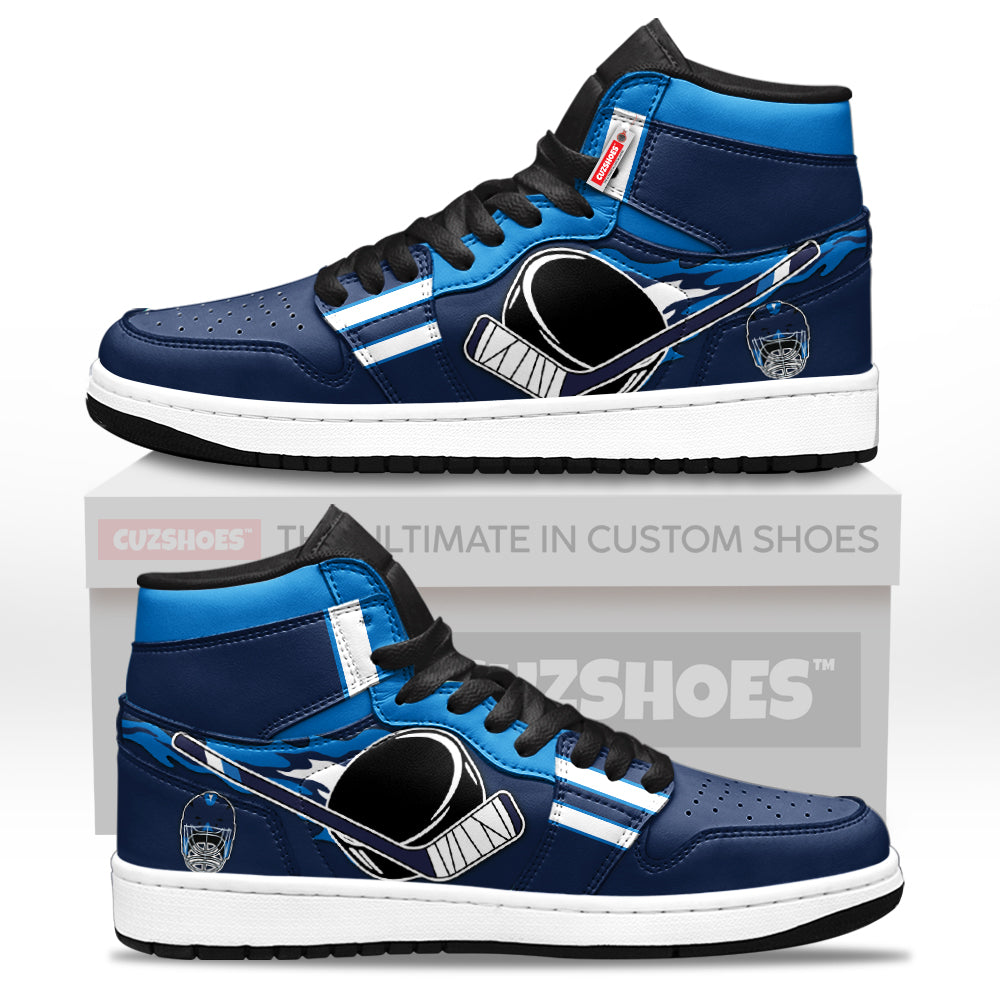 Winnipeg Hockey J1s Sneakers Personalized Your Team-Cuztomshoes