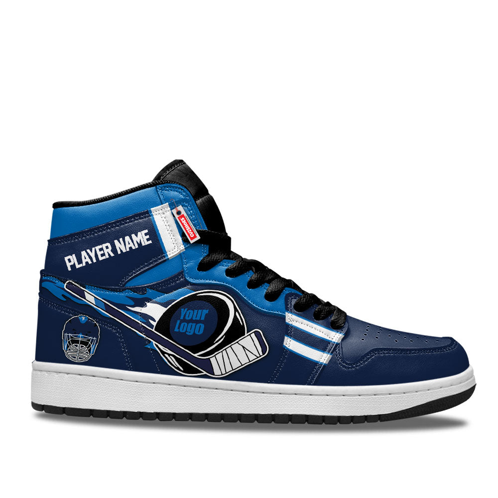 Winnipeg Hockey J1s Sneakers Personalized Your Team-Cuztomshoes