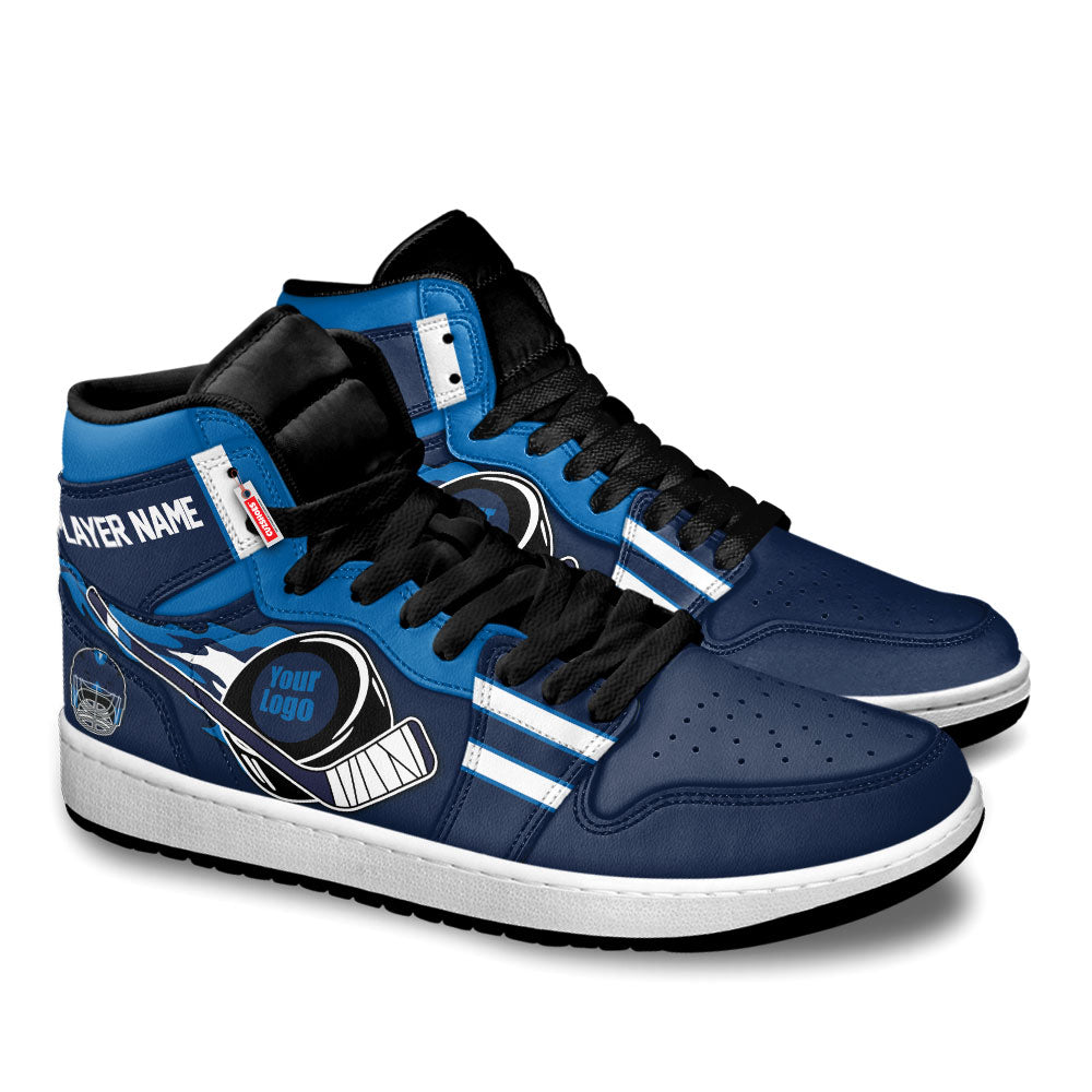 Winnipeg Hockey J1s Sneakers Personalized Your Teamcuztomshoes.com