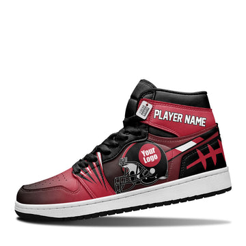 Atlanta Leather Shoes Custom Your Football Team - Cuztomshoes.com