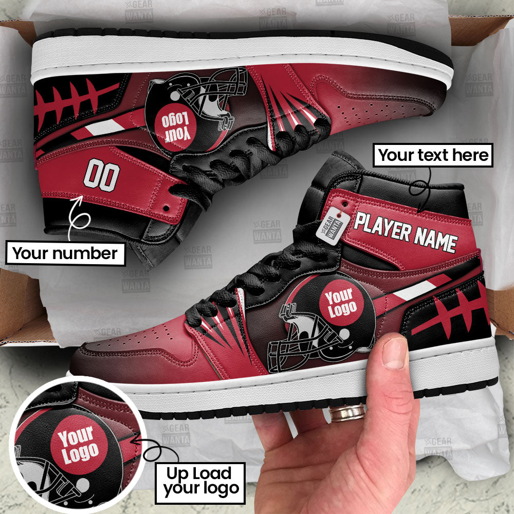 Atlanta Football Sneakers Personalized Your Team-Cuztomshoes