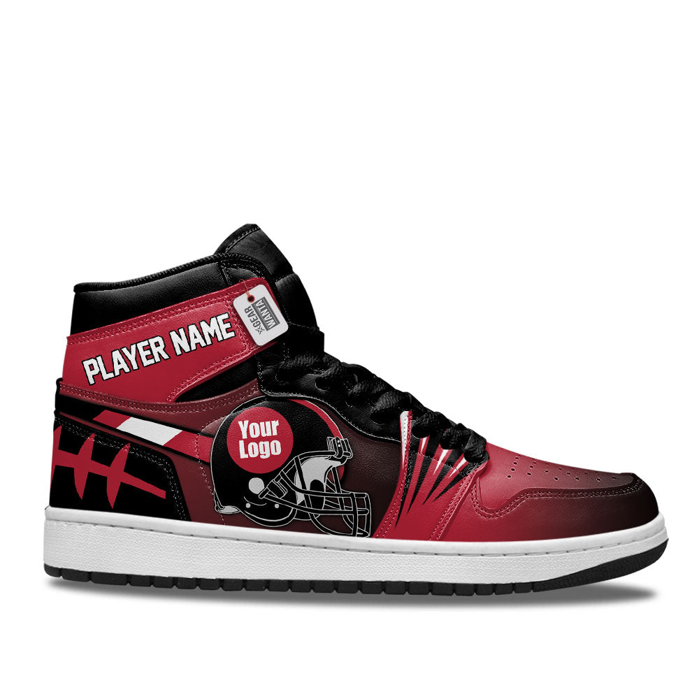 Atlanta Football Sneakers Personalized Your Team-Cuztomshoes