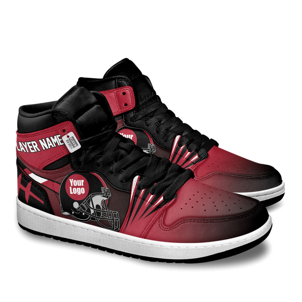 Atlanta Football Sneakers Personalized Your Teamcuztomshoes.com