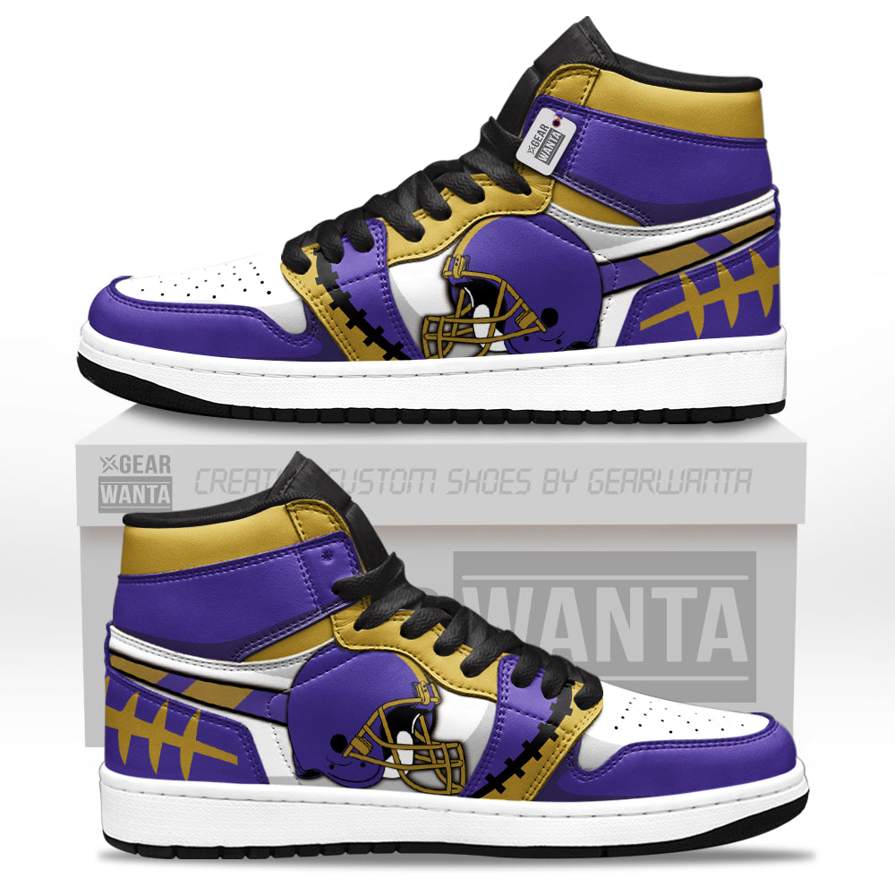 Baltimore Football Sneakers Personalized Your Team-Cuztomshoes