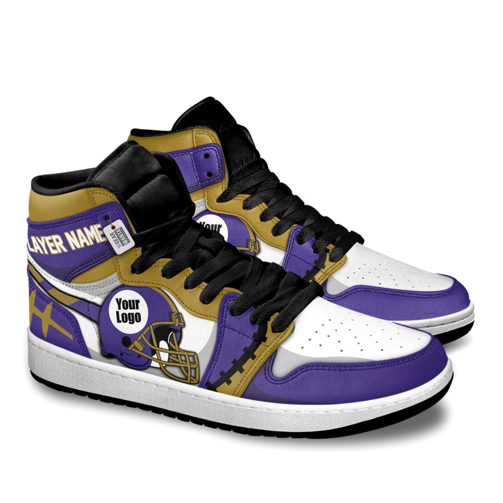 Baltimore Football Sneakers Personalized Your Teamcuztomshoes.com