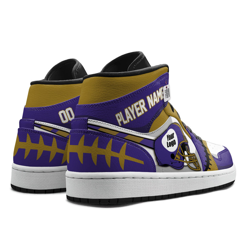 Baltimore Football Sneakers Personalized Your Teamcuztomshoes.com
