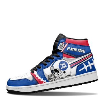 Buffalo Leather Shoes Custom Your Football Team - Cuztomshoes.com