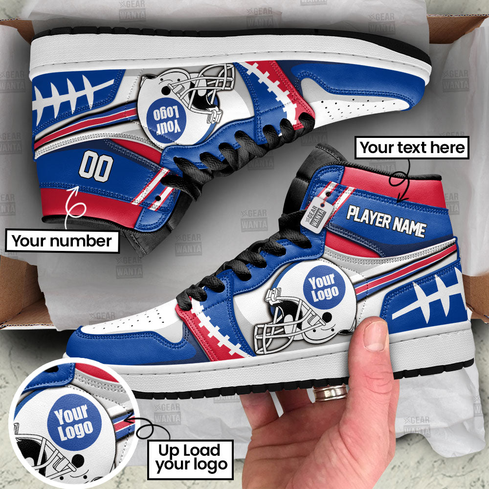 Buffalo Football Sneakers Personalized Your Team-Cuztomshoes