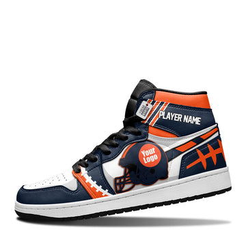Chicago Leather Shoes Custom Your Football Team - Cuztomshoes.com