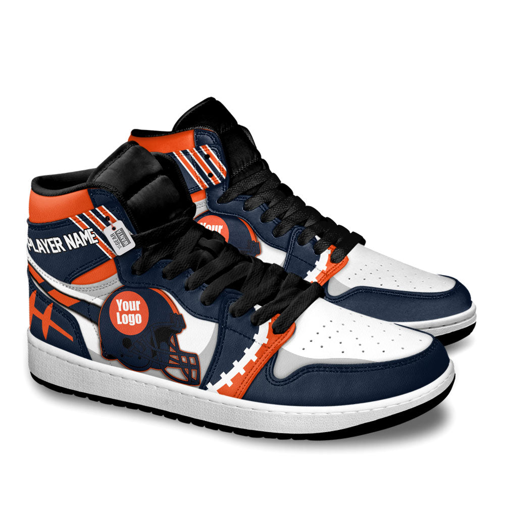 Chicago Football Sneakers Personalized Your Teamcuztomshoes.com