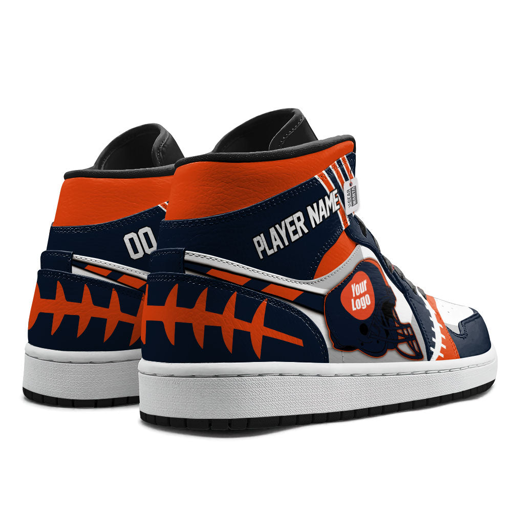 Chicago Football Sneakers Personalized Your Teamcuztomshoes.com
