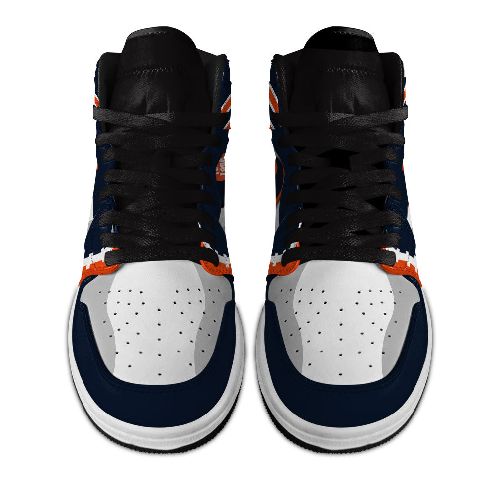 Chicago Football Sneakers Personalized Your Team-Cuztomshoes