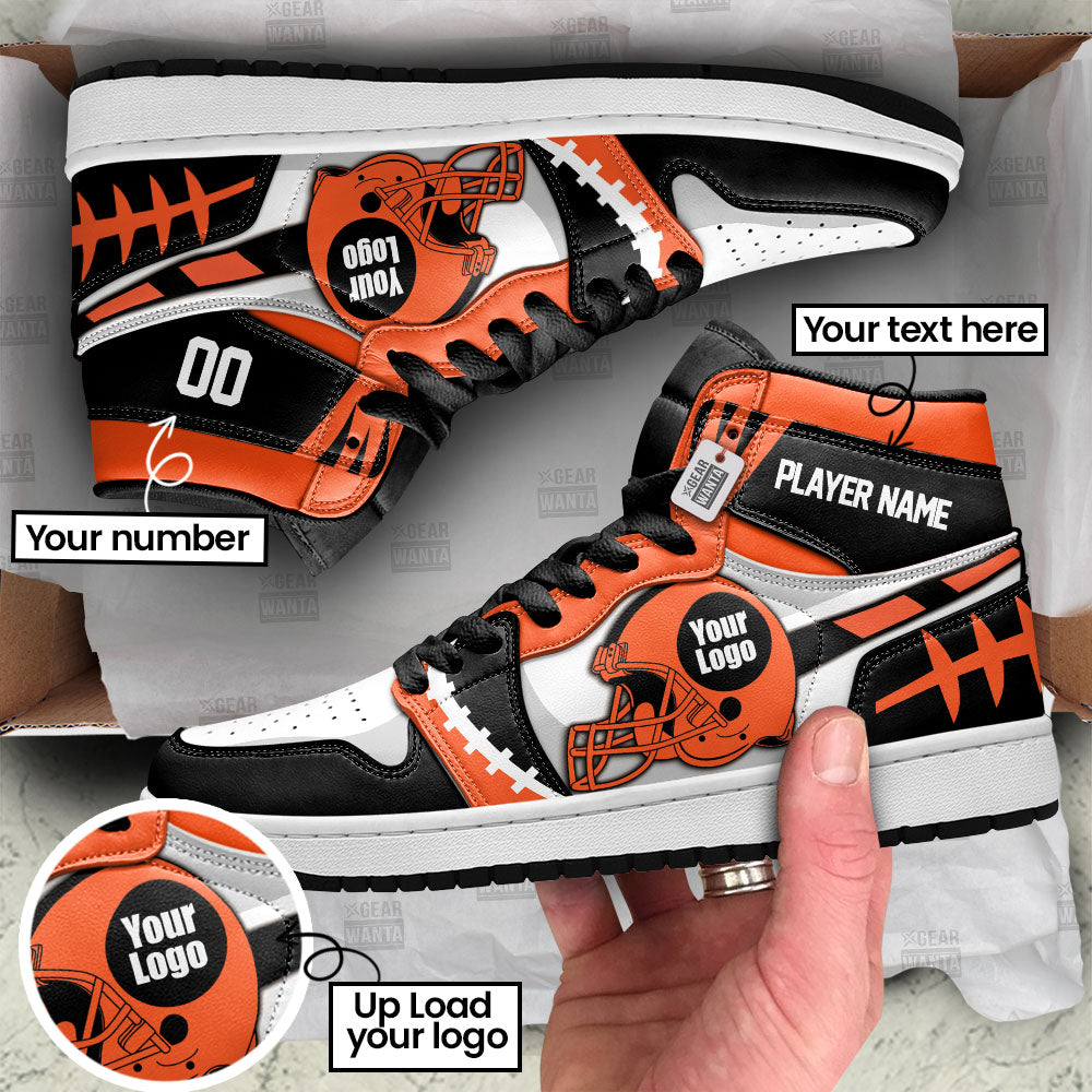 Cincinnati Football Sneakers Personalized Your Team-Cuztomshoes