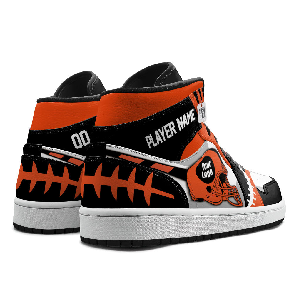 Cincinnati Football Sneakers Personalized Your Teamcuztomshoes.com