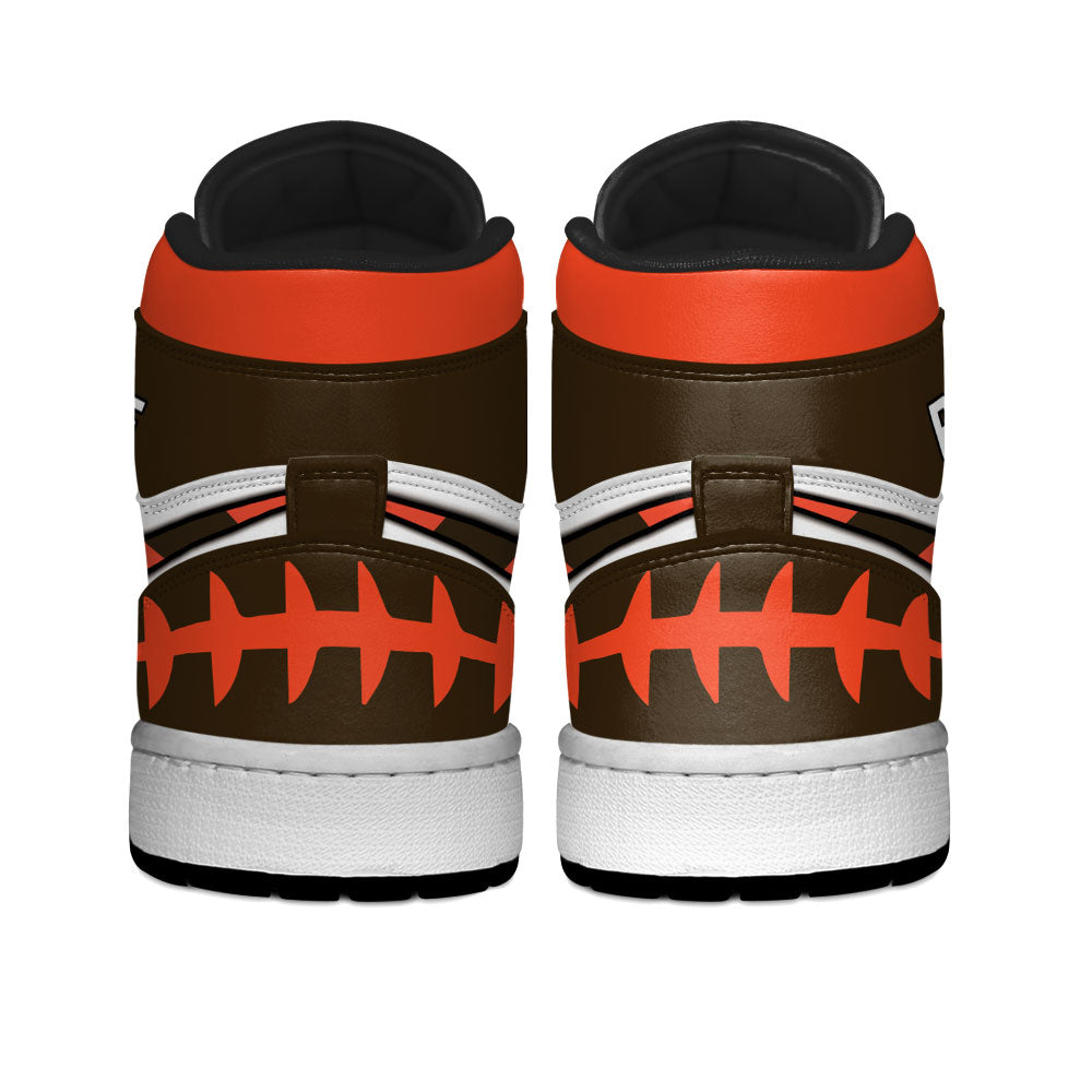 Cleveland Football Sneakers Personalized Your Teamcuztomshoes.com