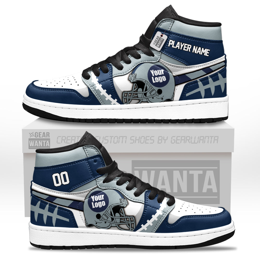 Dallas Football Sneakers Personalized Your Teamcuztomshoes.com